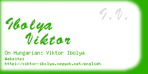 ibolya viktor business card